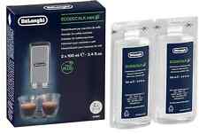 DeLonghi Descaler Cleaner EcoDecalk Coffee Machine - 2 X 100ml Genuine