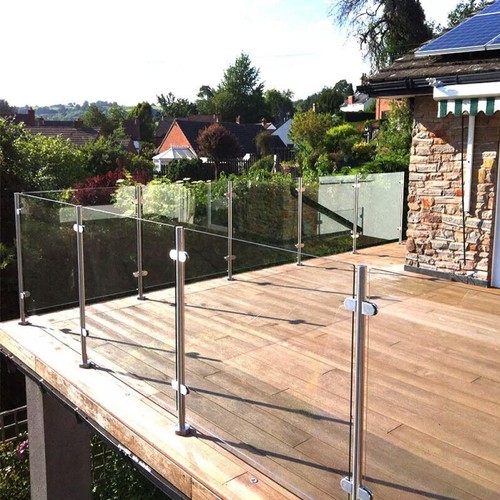 Clear glass balustrade panels - clear,