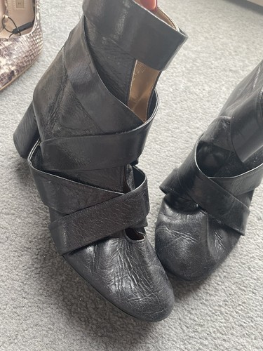 Zara black leather - zara,