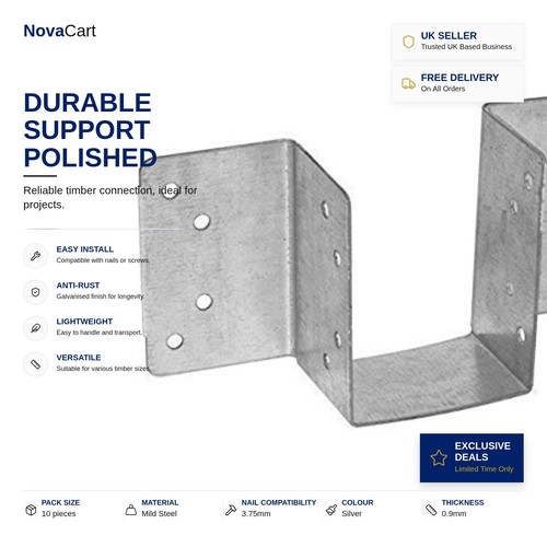 Timber connector 2 inch - timber,