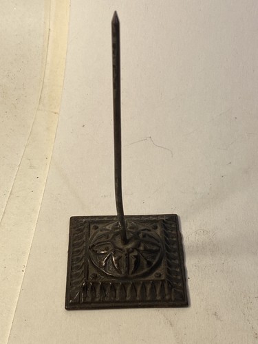 Antique metal receipt spike - receipt,