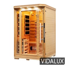 Vidalux 2 Person Hybrid Sauna With Traditional & Infrared Heat