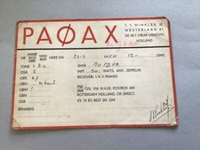 QSL Radio Card Holland 1935