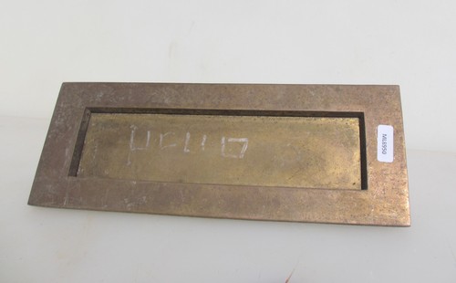 Large vintage brass letterbox - vintage,