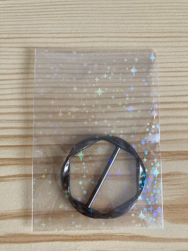 Dark silver metal scarf - dark,