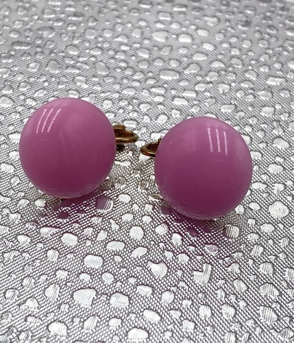 Coro clips earrings pink - earrings,