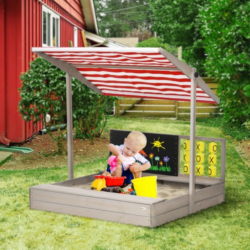 Kids wooden sandpit sandbox - kids, sandpit,