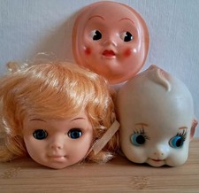 Vintage Kitsch Dolls Face &
