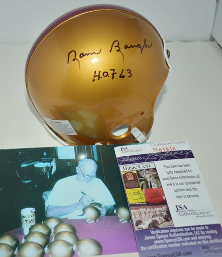 Sammy baugh signed gold - signed, 1950's