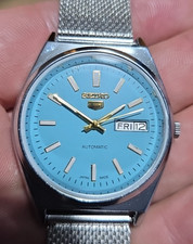 Refurbished Seiko Sports 5 Tiffany-Blue Dial refurbished 6309 Automatic