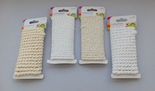 4 Reels of Crafting Gift Hessian Rope - Assortment of Colours and Thicknesses