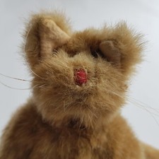 Tabby Cat soft plush toy Ty Beanie Baby furry animal 1992 vintage brown
