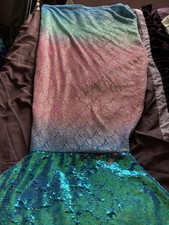 Mermaid tail Blanket, Teal &