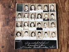 1940's REAL PHOTO Avondale Elementary School Canton Oh STUDENTS 3rd Grade #10