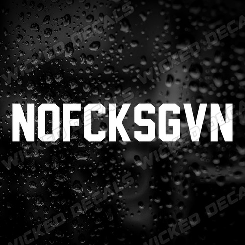 Nofcksgvn funny vinyl - nofcksgvn,
