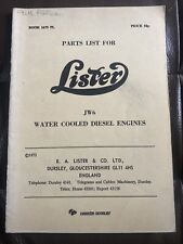 LISTER JW6 Water Cooled Diesel