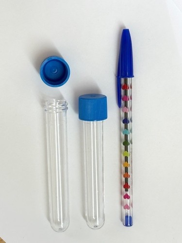Plastic test tubes - tubes, cap