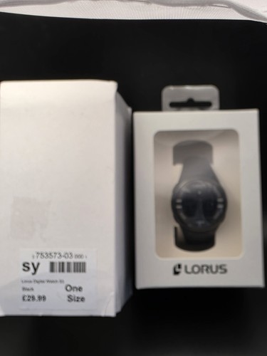 Lorus digital watch - digital, black
