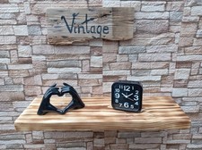 Vintage,floating,solid wood,handmade shelves  17.5cm/7inch.Invisible supports.