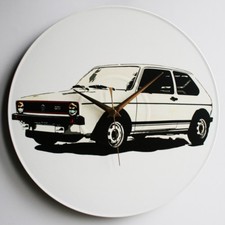 Mk1 Golf Gti series 1 12" LP Vinyl Record Clock, Pop Art, Canvas, vw happich, s1