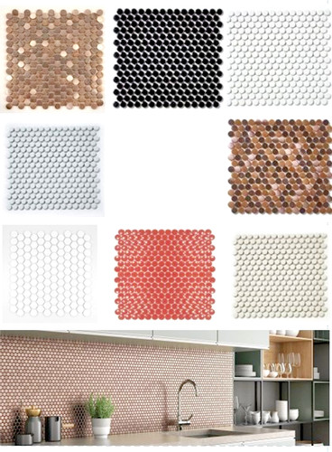 Penny round mosaic - penny,