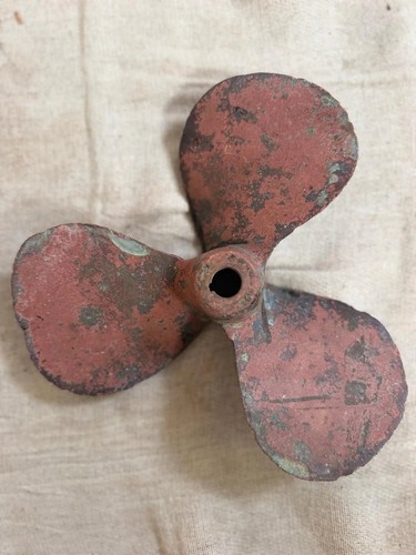Antique bronze boat propeller - antique,