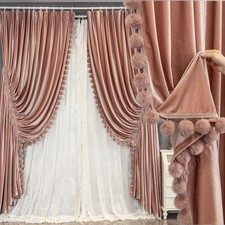 French Pink Thick Velvet Villa