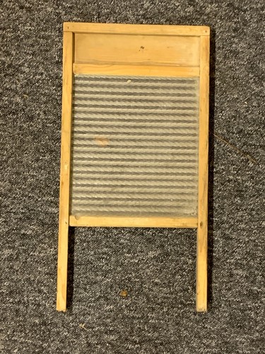 Vintage woodenware washboard - vintage,