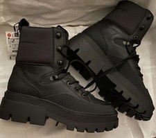 BNWT ZARA NYLON ANKLE BOOTS