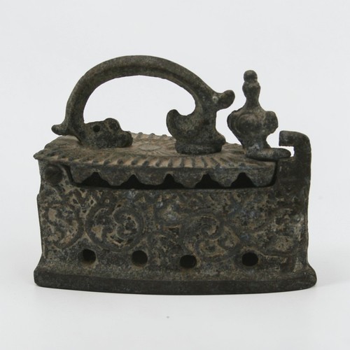 Antique cast coal iron press - cast,
