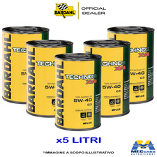 5 LITRI OLIO MOTORE AUTO BARDAHL TECHNOS XVS C3 5W40 SYNTHETIC OIL ACEA C3
