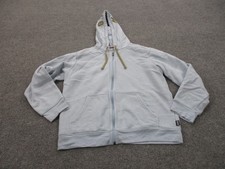 Patagonia Jacket Mens M Blue Hoodie Great Pacific Iron Works GPIW Uprisal Logo