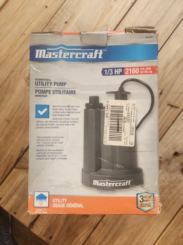 Mastercraft hp submersible - mastercraft, 1/3-hp