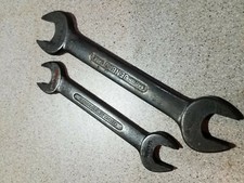 VINTAGE JENBRO Spanners 9/16AF - 5/8AF - 7/16W - 3/8W classic car tool kit