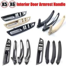 4PCS/set Interior Door Handle Panel Pull Cover For BMW X5 X6 E70 E71 2007-2014