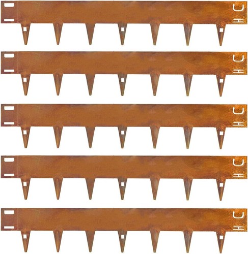 Corten steel lawn edging - corten,
