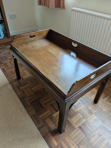Antique butler tray with - tray,