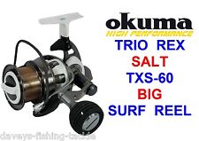 OKUMA TRIO REX SALT TXS 60 REEL SEA FISHING BIG PIT DISTANCE SURF FIXED SPOOL