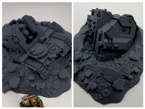 Sci tank wreckage - sci-fi,