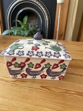 EMMA BRIDGEWATER Gardening butter dish pattern archive. 1st quality. NEW.