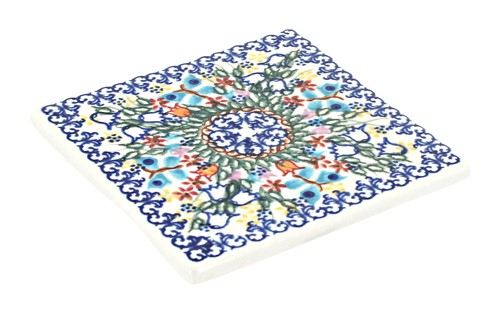 Blue rose polish pottery - rose,