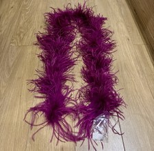 Purple Ostrich feather boa