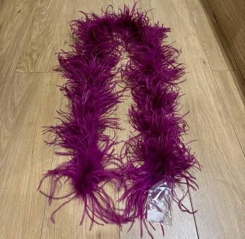 Purple ostrich feather boa - purple,