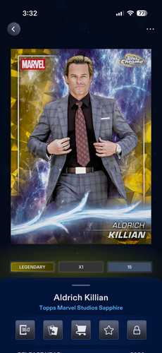 Marvel topps digital aldrich - -,