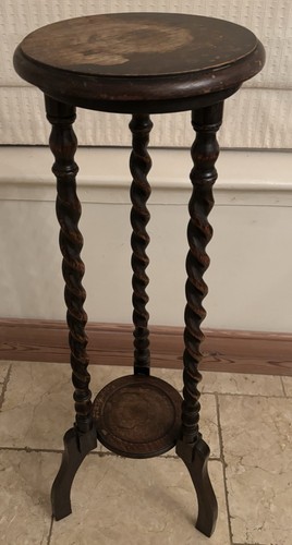 Antique dark oak barley twist - dark,