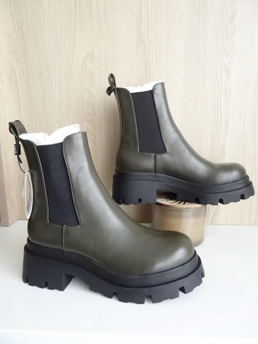 Zara khaki green mid - green, mid-heel
