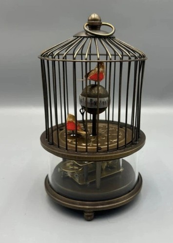 Vintage automaton bird cage - vintage,