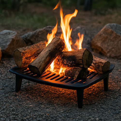 Cast iron fire - cast,