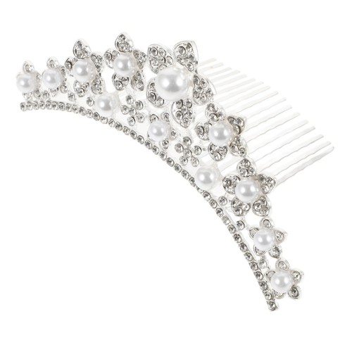 Elegant pearl tiara crown - elegant,