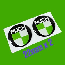PUCH 22mm Resin 3D Gel stick on Badge Sticker Classic vintage moped scooter Bike